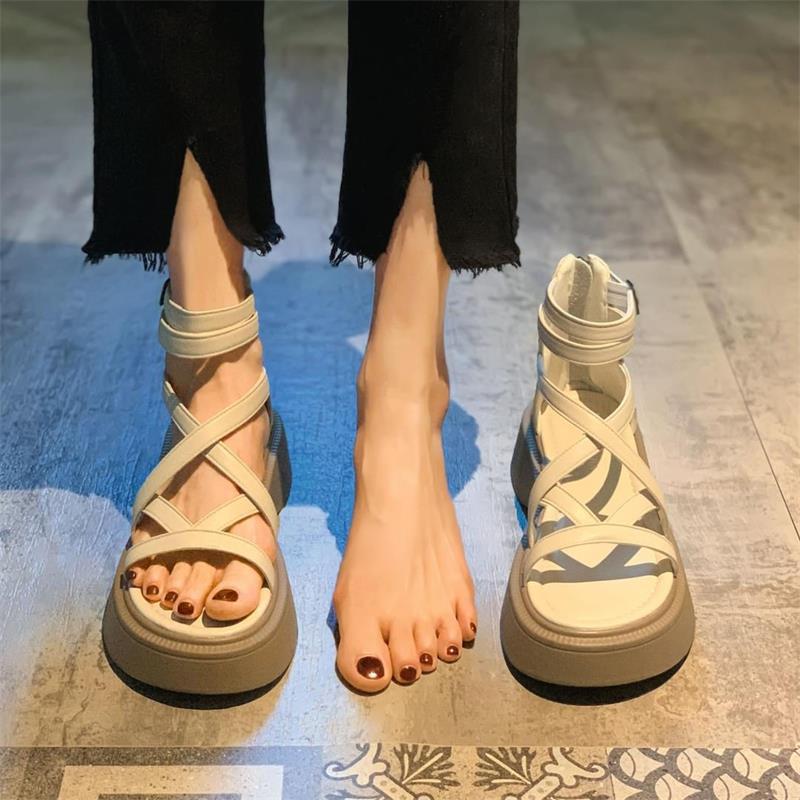 Neri - Bold Strappy Wedge Sandals