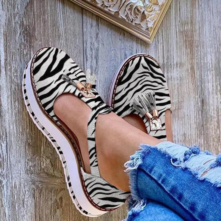 Vella - Tassel Platform Flats