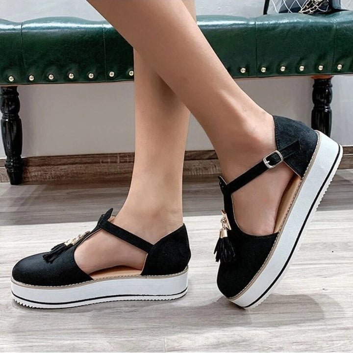 Vella - Tassel Platform Flats